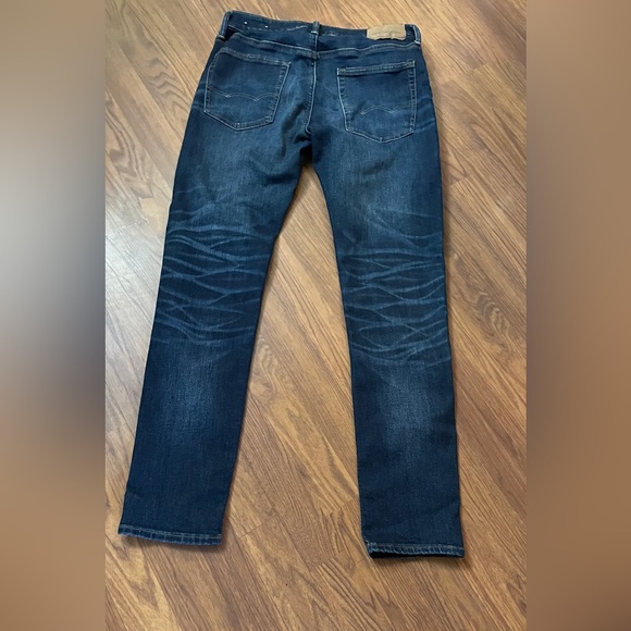 Men’s American Eagle AirFlex + Athletic Skinny Size 31 x 32 Dark Wash Jeans EUC - Picture 5 of 10